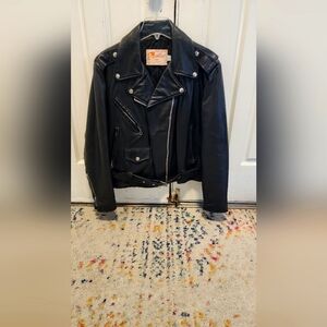 Vintage Excelled genuine leather motor cycle jack